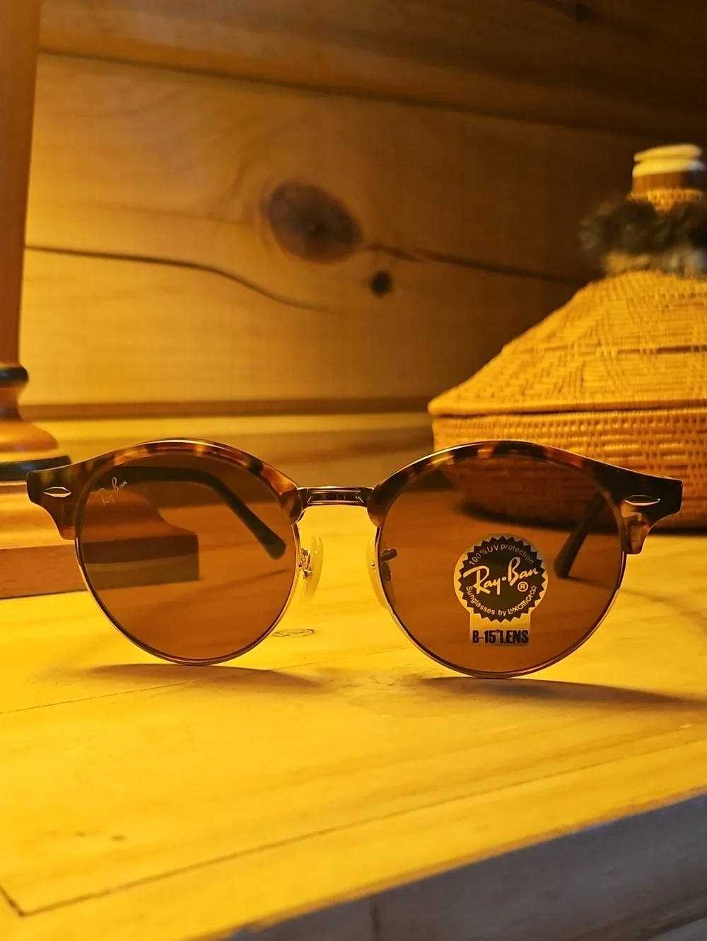 Ray-Ban Clubround Classic In Tortoiseshell